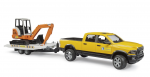 RAM 2500 Power Wagon Rental Service+Anhänger+Minibagger